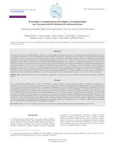 Tecnología, acompañamiento psicológico y neuropsicología: tres