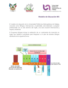 Modelo de Educación Bilingüe - Universidad Politécnica