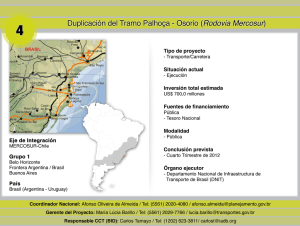 Duplicación del Tramo Palhoga - Osorio (Rodovia Mercosur)