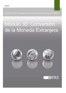 M&oacute;dulo 30: Conversi&oacute;n de la Moneda Extranjera