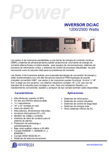 INVERSOR DC/AC 1200/2500 Watts