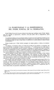 la inamovilidad y la independencia del poder judicial de la