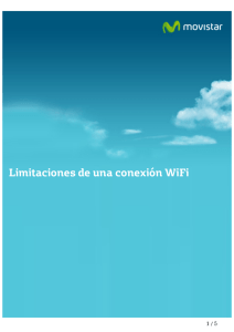Limitaciones de una conexión WiFi