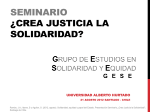 Solidaridad y Equidad - Universidad Alberto Hurtado