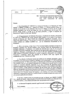 Ref.: Revocación de la autorización para funcionar