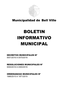 boletin informativo municipal