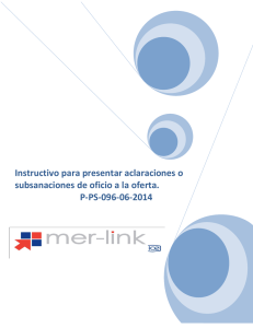 p-ps-096-06-2014 presentar aclaraciones o - Mer-Link