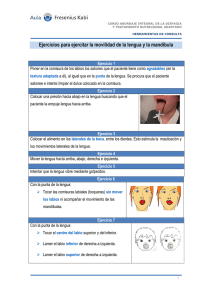 Ejercicios para ejercitar la movilidad de la lengua y la mandíbula