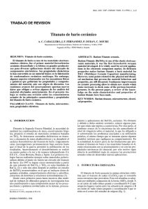 Titanato de bario cerámico - Boletines Sociedad de Cerámica y Vidrio
