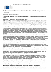 Conferencia de la ONU sobre el Cambio Climático de París