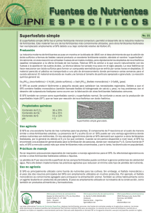 Superfosfato simple - International Plant Nutrition Institute