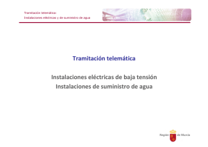 Tramitación telemática Instalaciones eléctricas de baja tensión