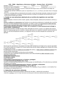 1. Fusión en una estructura abstracta de un archivo de registros con