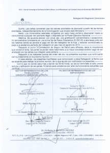 Quinto: Las partes convienen que los valores acordados se