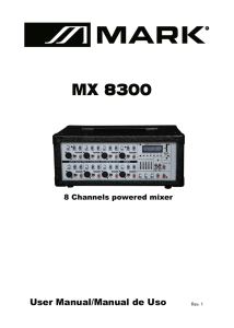 MX 8300 - Manual