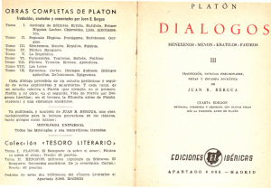 OBRAS COMPLETAS DE PLATON