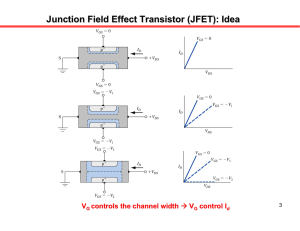 Junction Field Effect Transistor (JFET): Idea