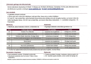 Informazio gehiago eta dokumentuak,