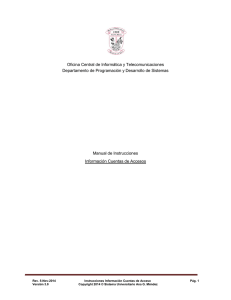 Manual de Instrucciones - Sistema Universitario Ana G. Méndez