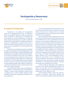 Participación y Democracia