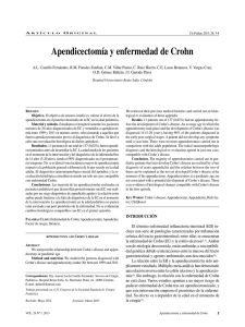 Apendicectomía y enfermedad de Crohn