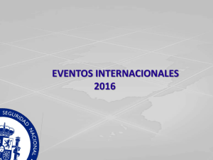 EVENTOS INTERNACIONALES 2016