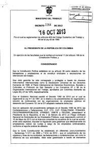 Decreto 2264 de 2013.