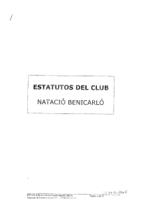 ESTATUTOS CLUB NATACIÓ BENICARLÓ