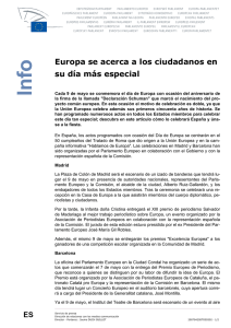 Europa se acerca a los ciudadanos en su día más especial