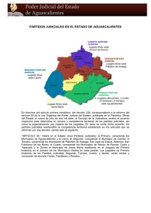 Partidos Judiciales - Poder Judicial de Estado de Aguascalientes