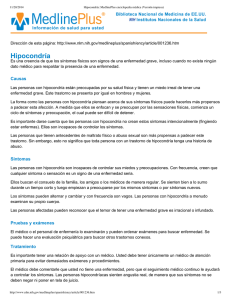 Hipocondría: MedlinePlus...édica (Versión impresa)