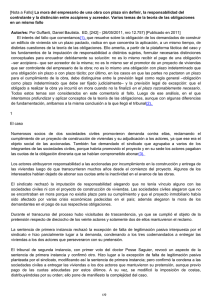 [Nota a Fallo] La mora del empresario de una obra con plazo sin