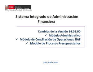Sistema Integrado de Administración Financiera