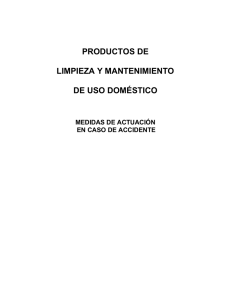 productos de limpieza y mantenimiento de uso doméstico