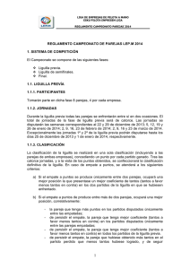 Reglamento Campeonato de Parejas LEP.M 2014