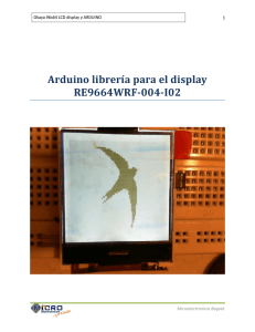 Arduino librería para el display RE9664WRF-004-I02