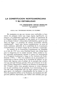 LA CONSTITUCION NORTEAMERICANA y SU ESTABILIDAD