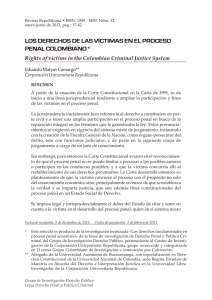 los derechos de las víctimas en el proceso penal colombiano