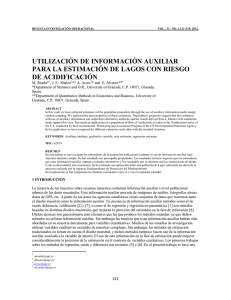 utilización de información auxiliar para la estimación de lagos con