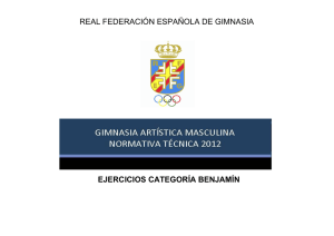real federaci&oacute;n espa&ntilde;ola de gimnasia ejercicios categor&iacute;a benjam&iacute;n