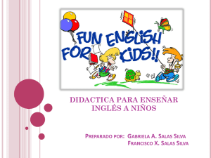 didactica para enseñar inglés a niños