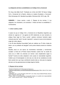 La obligación de llevar contabilidad en el Código Civil y Comercial