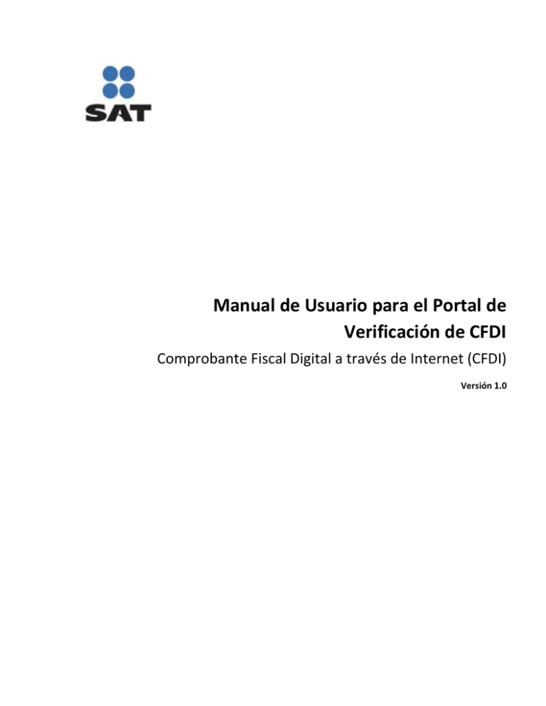 Manual De Usuario Para El Portal De Verificaci N De Cfdi