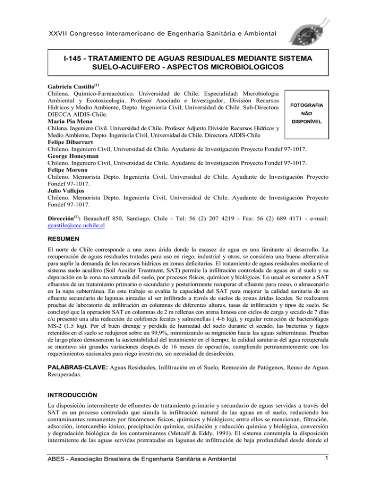 Tratamiento De Aguas Residuales Mediante Sistema Suelo