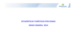 estadísticas turísticas por zonas gran canaria. 2014