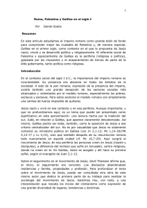 Roma, Palestina y Galilea en el Siglo I: An&aacute;lisis Hist&oacute;rico