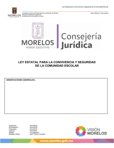 ley estatal para la convivencia y seguridad de la comunidad escolar