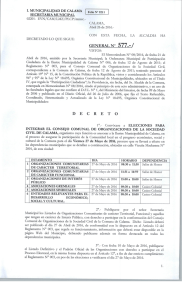 Decreto General 577 &ndash; 2016 - I. Municipalidad de Calama