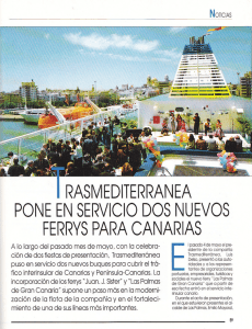 pone en servicio dos nuevos ferrys para canarias