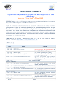 International Conference “Cyber-security in the Supply Chain: New